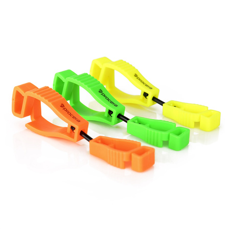 Handschuhhalter Clip für Gürtel & Hose | Handschuhclip für Arbeitshandschuhe | Gelb - PROCERA X-Clip